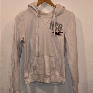 Hollister white sweater